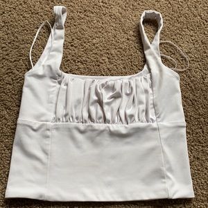 M white tank top cropped skylar + Madison from ruby and Jenna